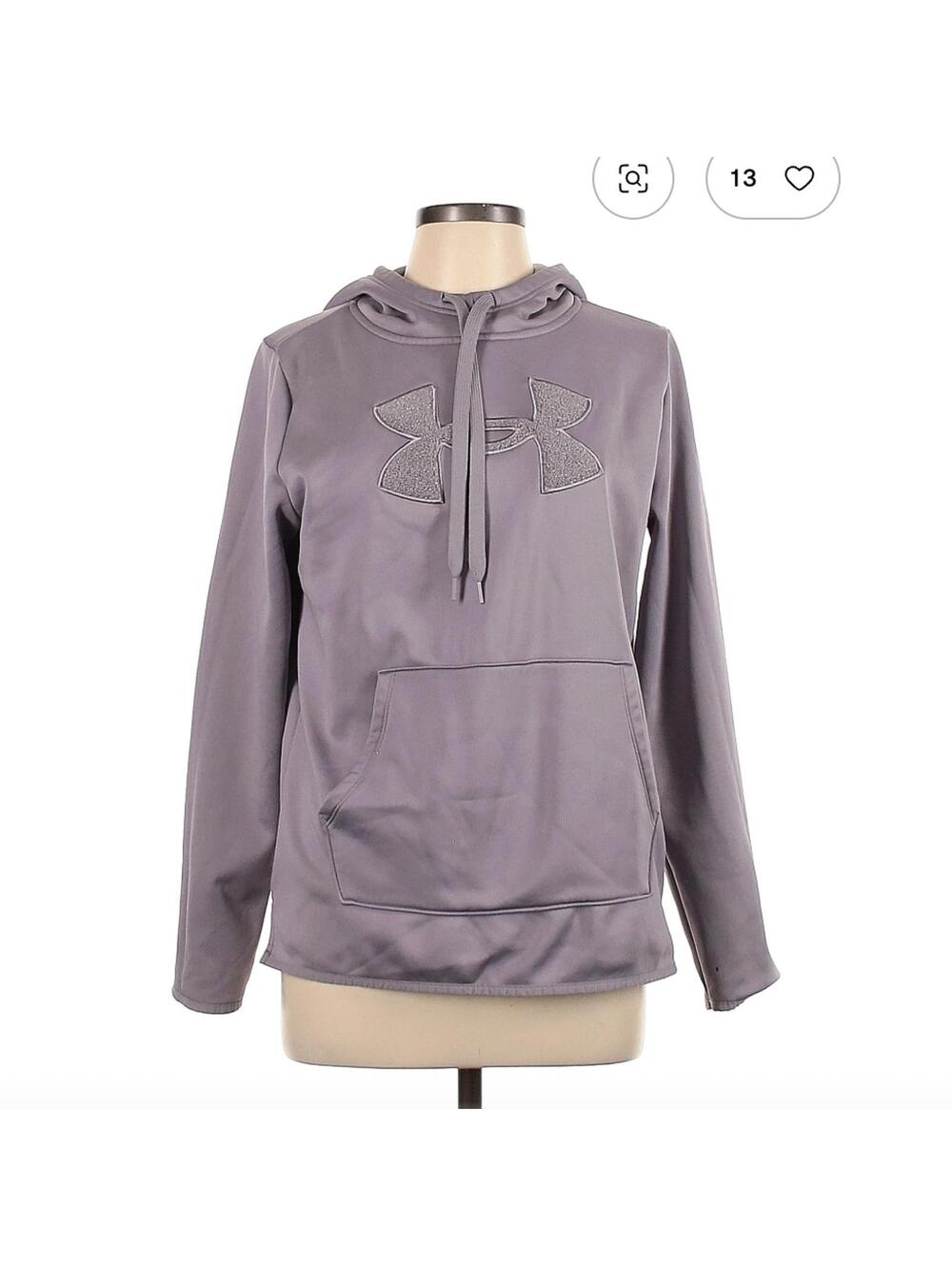 Under Armour Purple Pullover Hoodie Size L